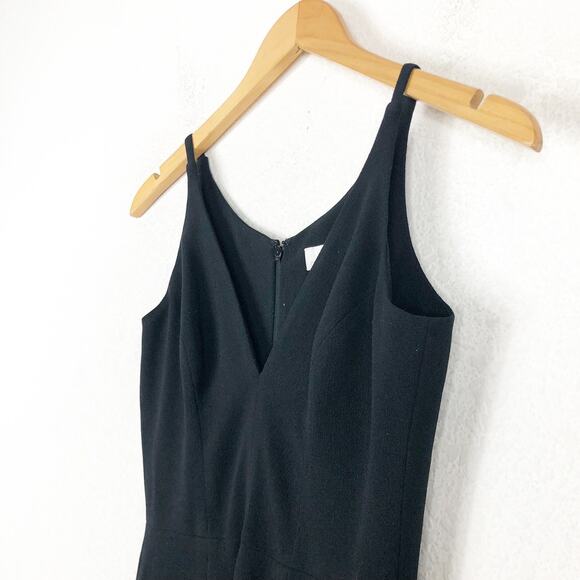 Dress The Population Iris Slit Crepe Black Gown Maxi Dress - Picture 7 of 14